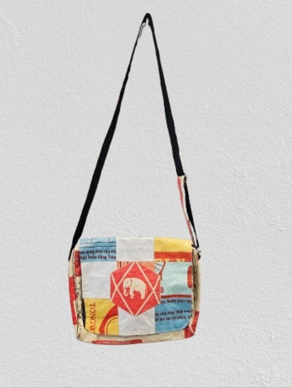 Cement6 Ethically Handmade Upcycled Cement Crossbody Messenger Bag Sustainable